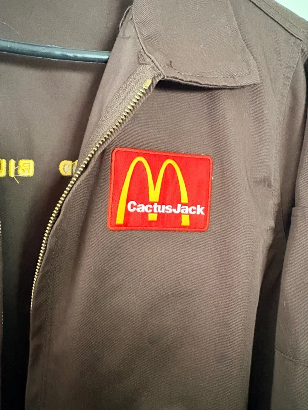 Cactus Jack by Travis Scott x McDonald's Billions Served Work Jacket. Sz S - Picture 8 of 8